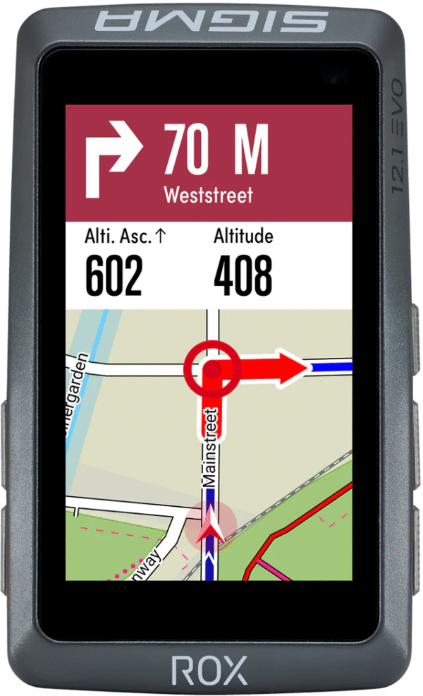 SIGMA ROX 12.1 EVO Basic Set Schwarz – GPS-Fahrradcomputer mit Karten & Navigation – Bild 3