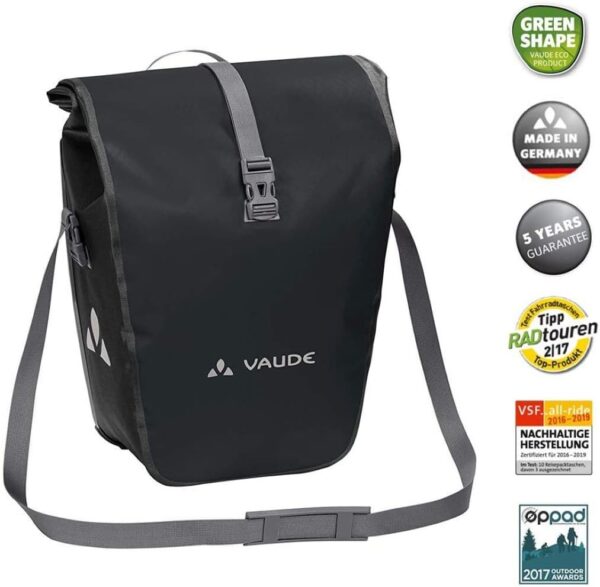 Fahrrad Hinterradtaschen 2x24L – Wasserdichte Aqua Back Gepäckträgertaschen – Bild 4