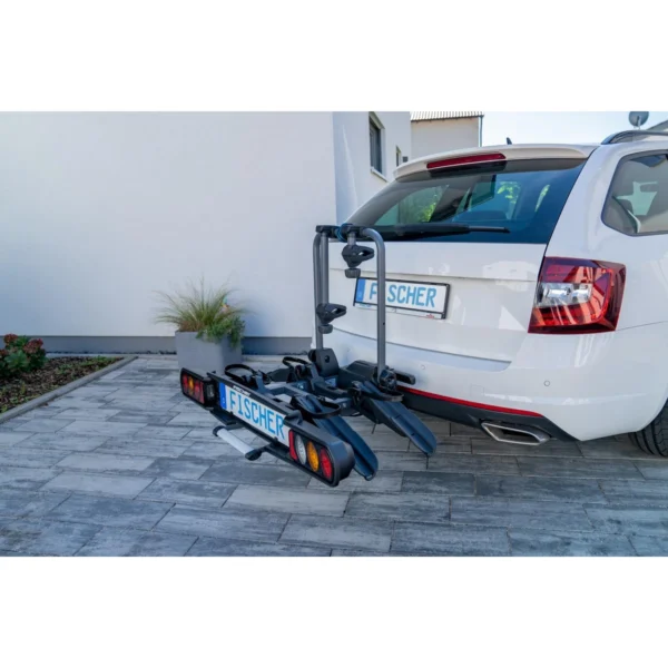Fischer ProLine Evo Kupplungs-Fahrradträger 2 Räder – bis 60 kg, faltbar, abschließbar – Bild 8