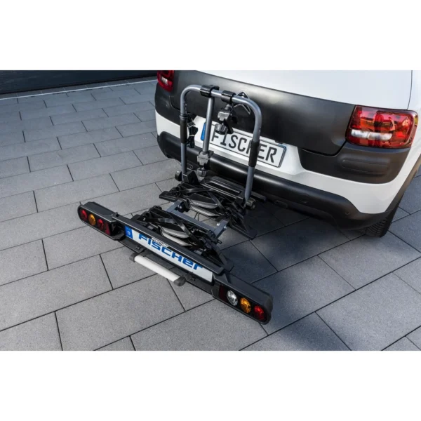Fischer ProLine Evo Kupplungs-Fahrradträger 2 Räder – bis 60 kg, faltbar, abschließbar – Bild 11